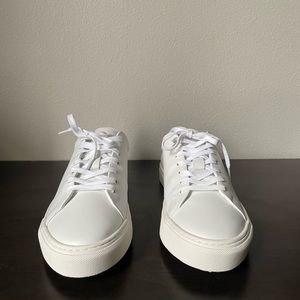 Wolf & Shepherd White Leather Trainers